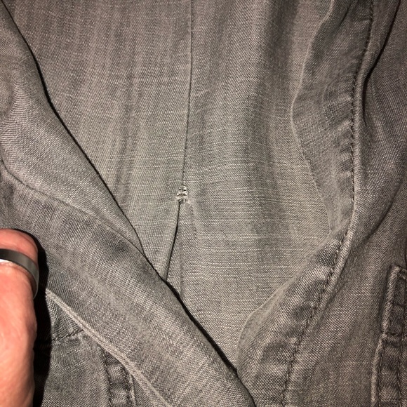 Gray Wash cloth & stone button down shirt - Picture 7 of 8